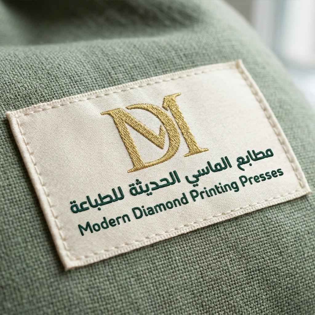 ليبل قماش تطريز